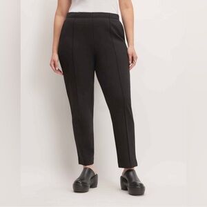 Everlane the dream pants black pull on elastic drawstring waist pockets 3X NWT